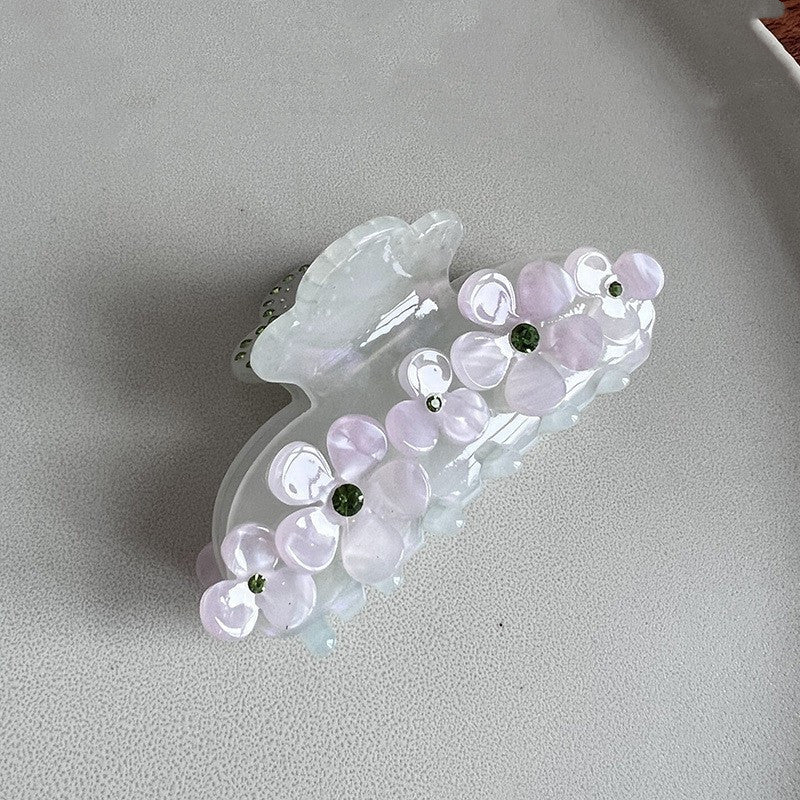 Sakura Bloom Hair Claw Clip in Sakura Rouge