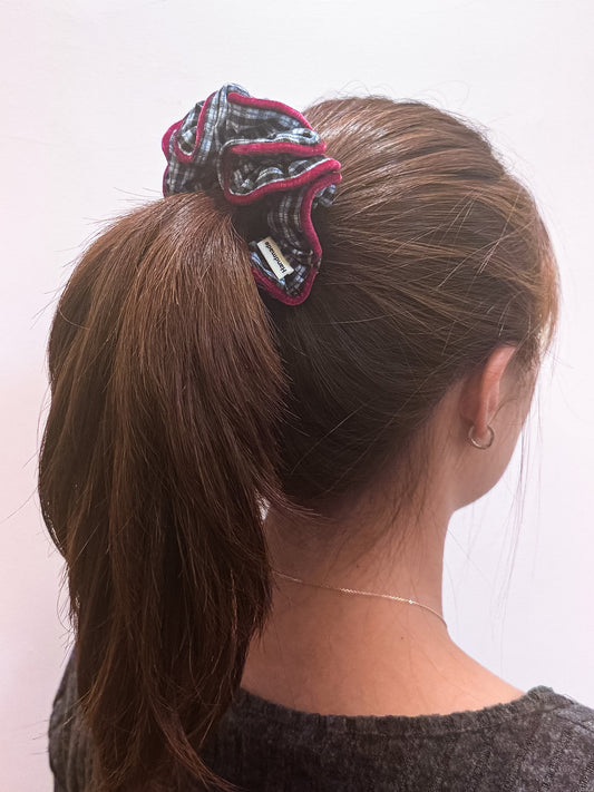 Bluebell Petite Picnic | Check Small Scrunchie