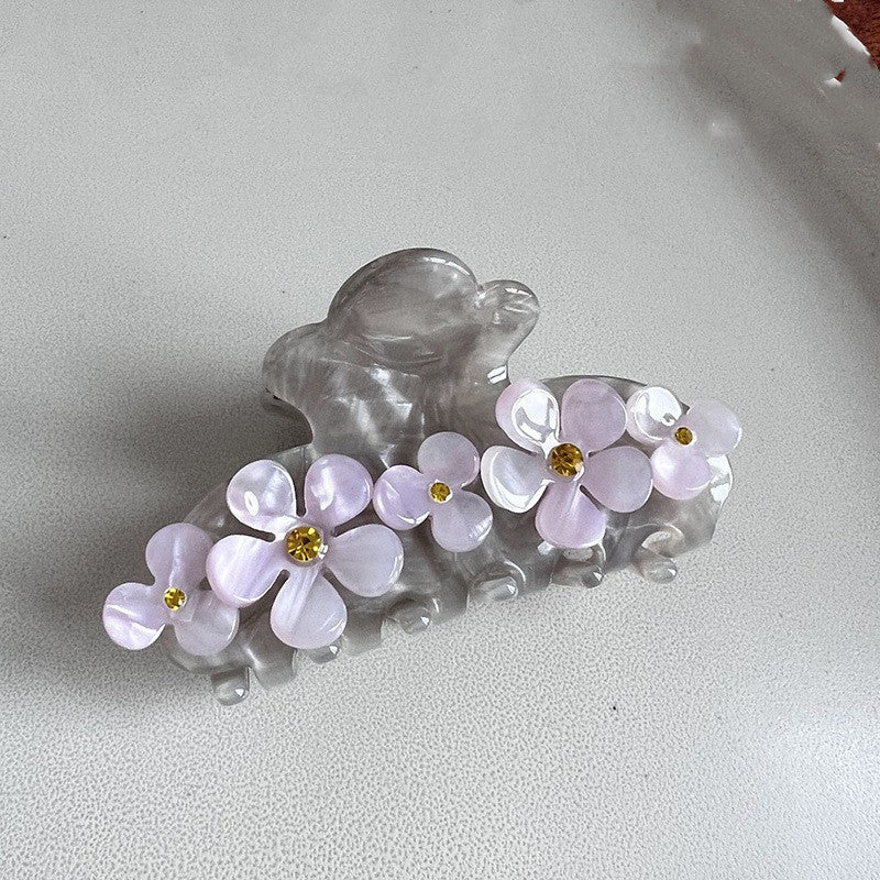 Sakura Bloom Hair Claw Clip in Sakura Rouge