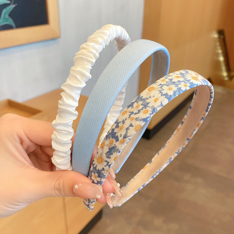 Summer Vintage Floral & Pearl Headband Set