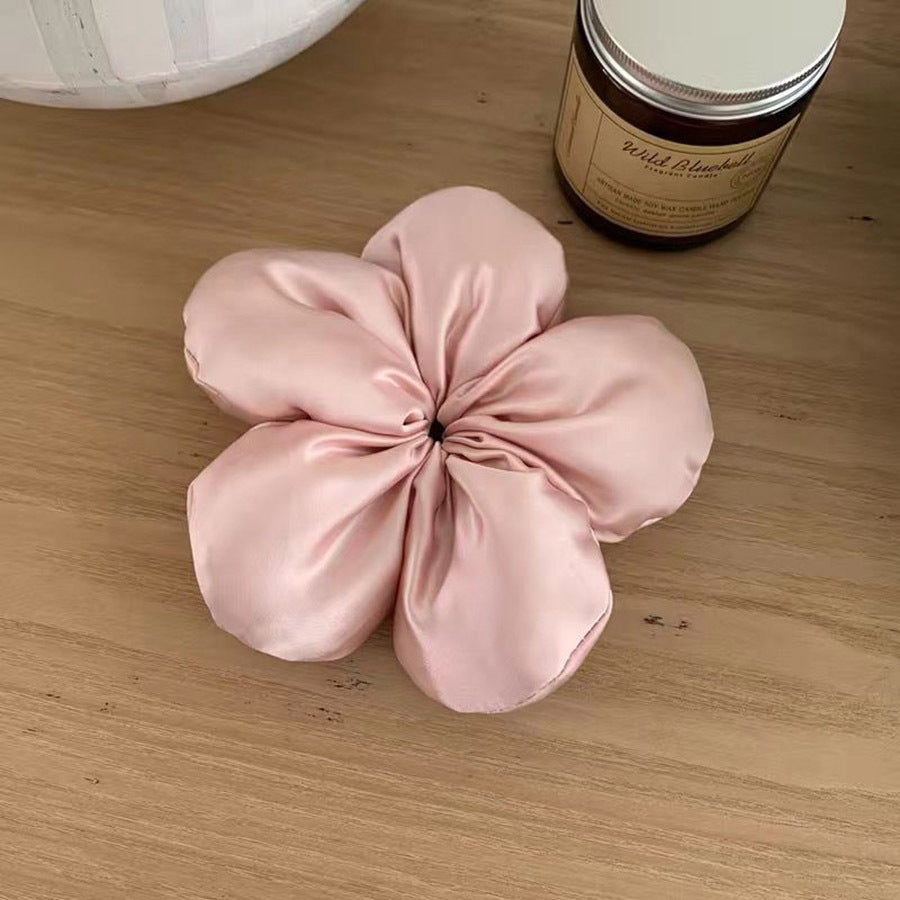 Puffy Blossom Scrunchie in Rose Pink