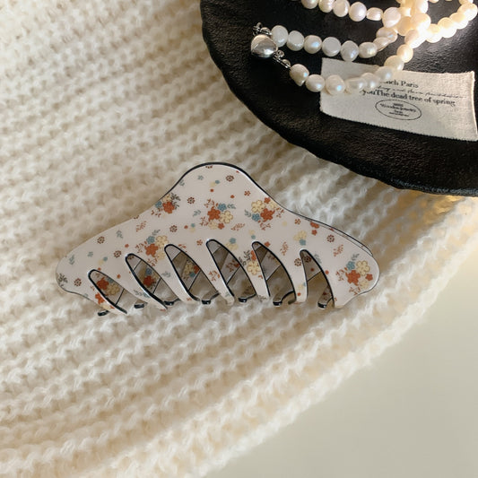 Floral Meadow Hair Claw Clip in Spine