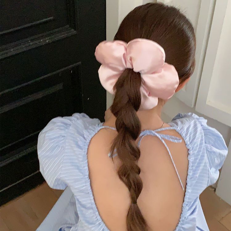 Puffy Blossom Scrunchie in Rose Pink
