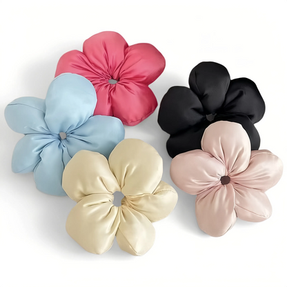 Puffy Blossom Scrunchie in Rose Pink