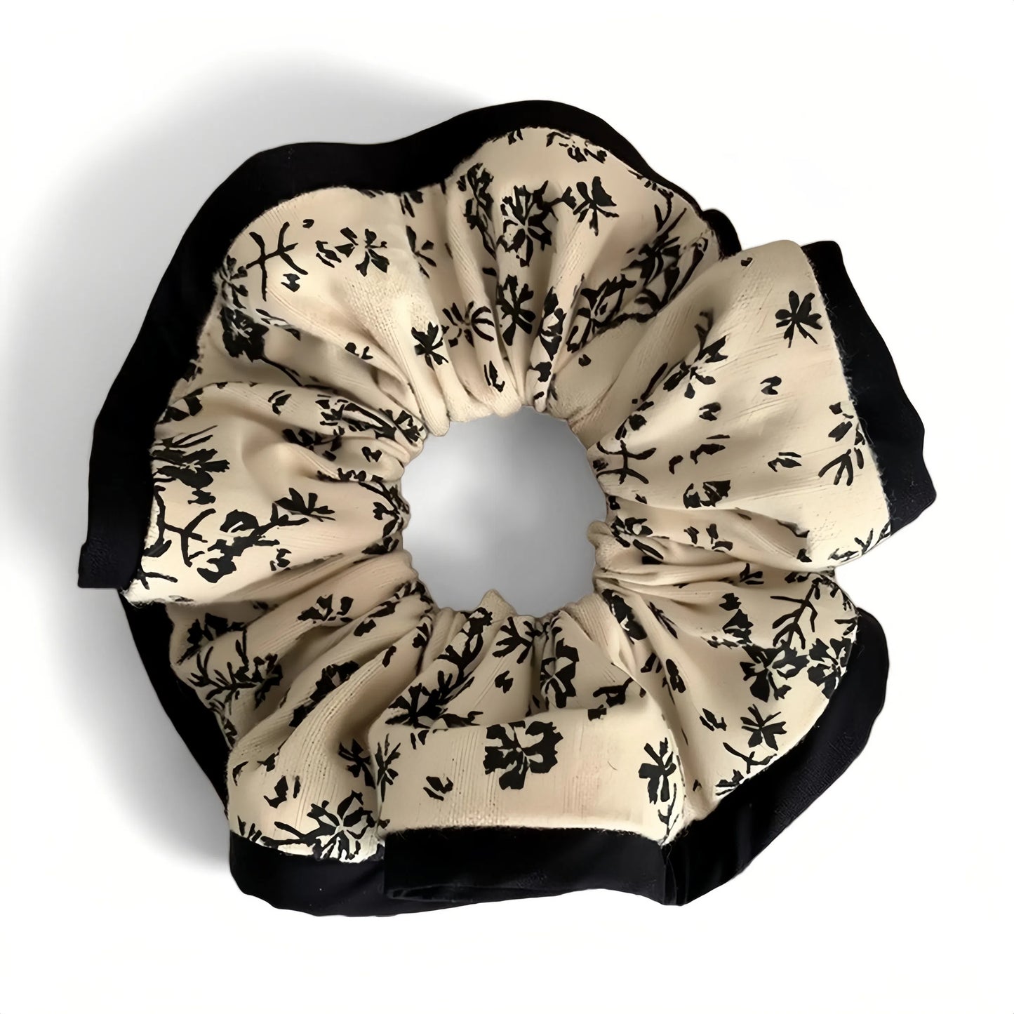 Noir Blossom Large Scrunchie