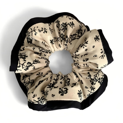 Noir Blossom Large Scrunchie