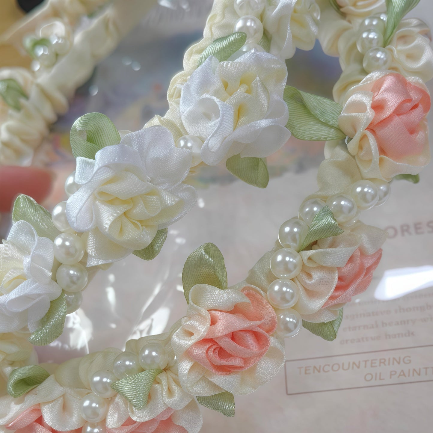 Jasmine Blossom Pearl White Headband