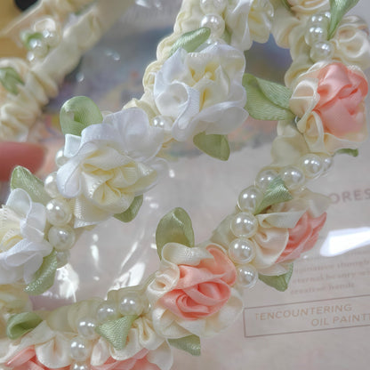 Jasmine Blossom Pearl White Headband