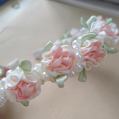 Jasmine Blossom Pearl White Headband