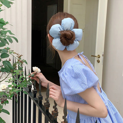 Puffy Blossom Scrunchie in Rose Pink