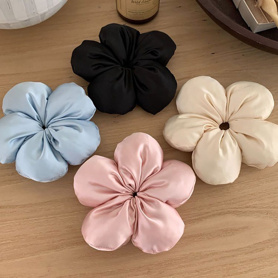 Puffy Blossom Scrunchie in Rose Pink