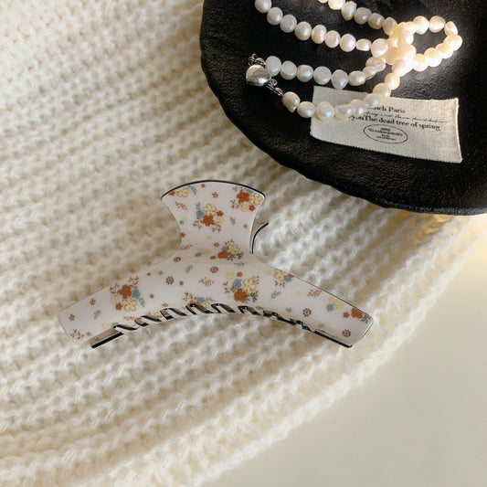Floral Meadow Hair Claw Clip in Hanger