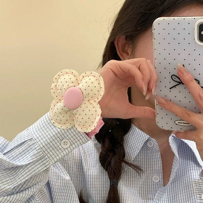 Pink Daisy Scrunchie