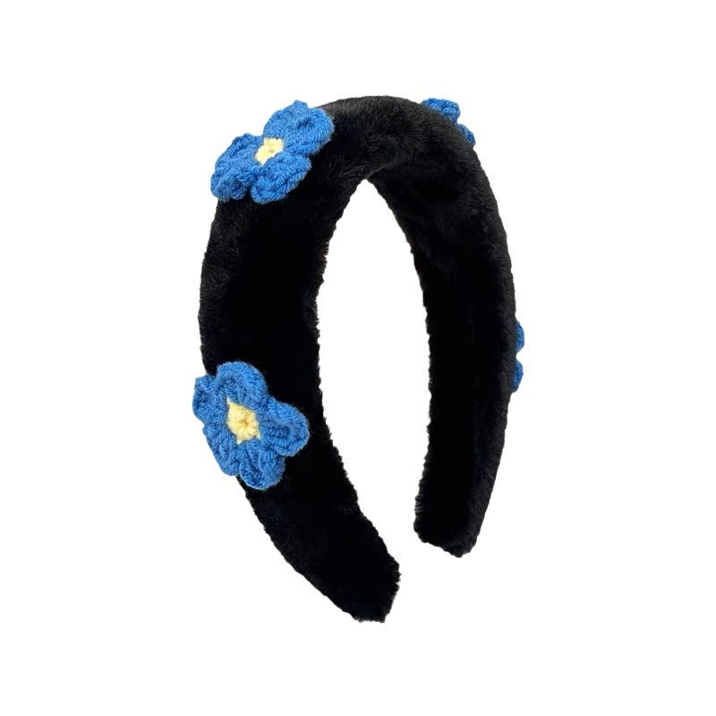 Blue Blossom Plush Headband