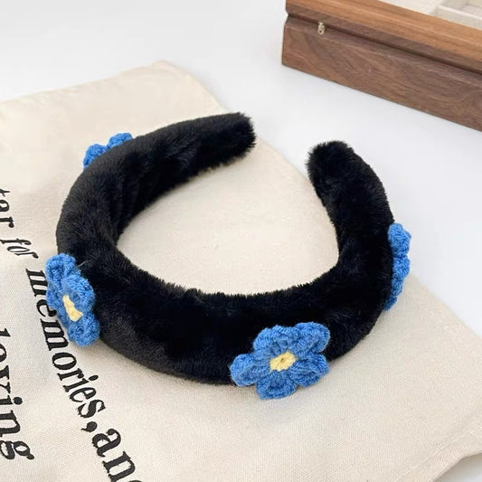 Blue Blossom Plush Headband