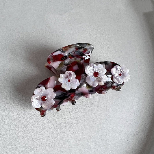 Sakura Bloom Hair Claw Clip in Sakura Rouge