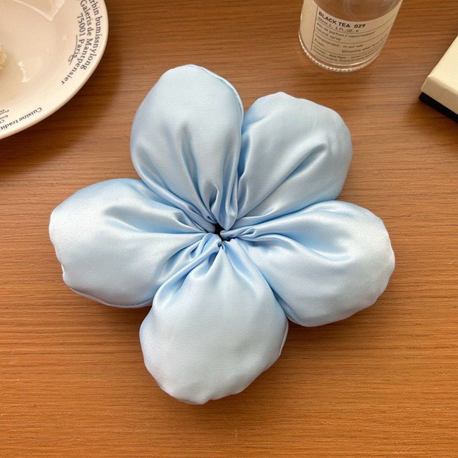 Puffy Blossom Scrunchie in Rose Pink