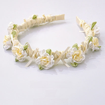 Jasmine Blossom Pearl White Headband