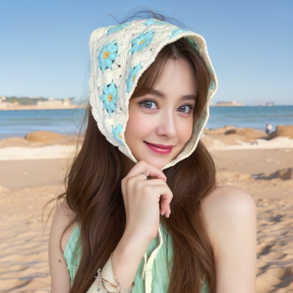 Daisy Meadow Knitted Hair Scarf