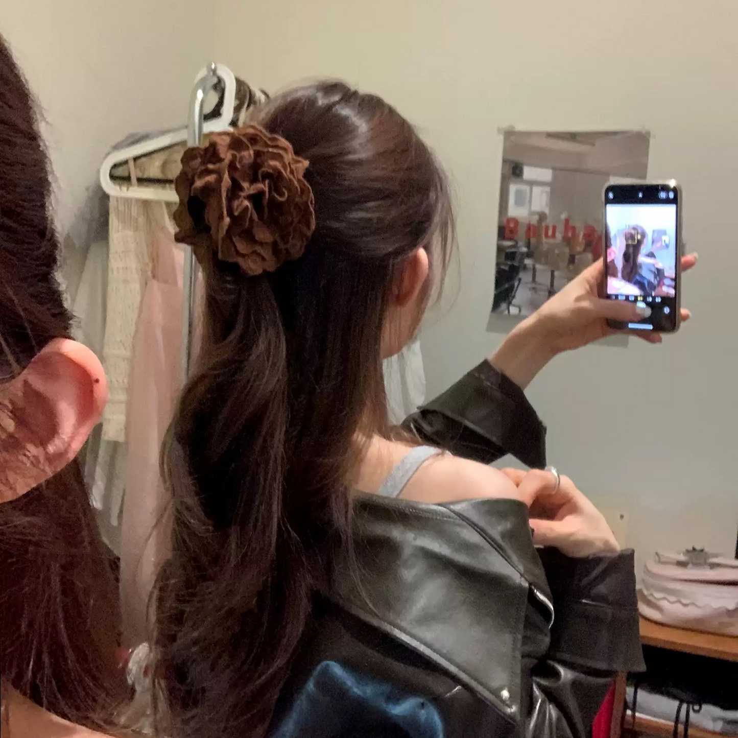 Vintage Lace Rose Hair Claw Clip