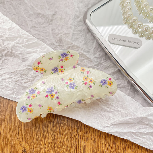 Vintage Floral Glow Hair Claw