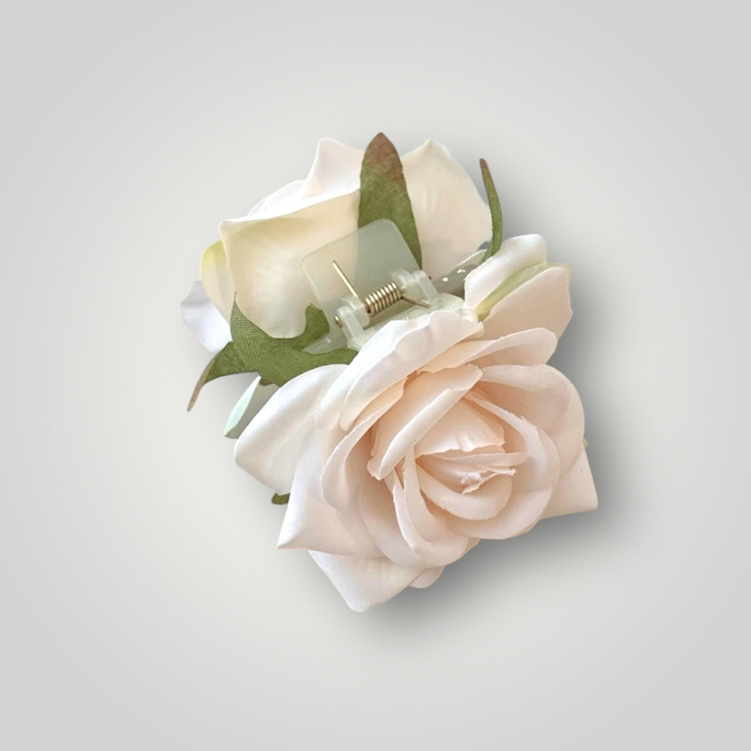 Pastel Rose Bloom Hair Claw Clip in Lavender